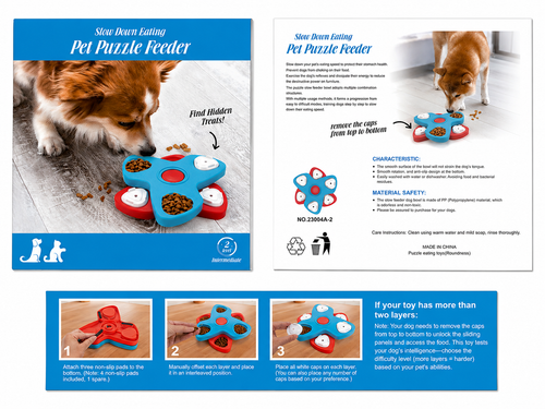 Two Layer Pet Puzzle Feeder Toy
