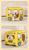 Cartoon Bus 2-in-1 Pet House Bed