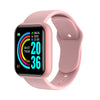 Compatible with Apple , Y68 Color Screen Smart Bracelet Heart Rate Blood Pressure Blood Oxygen