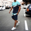 Digital Color Printed Casual Men's Short T Beach Pants Suit Summer Loose Shorts