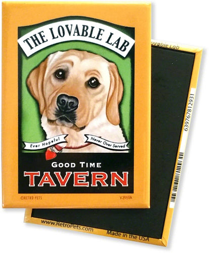 Magnet Yellow Lab Lovable Lab