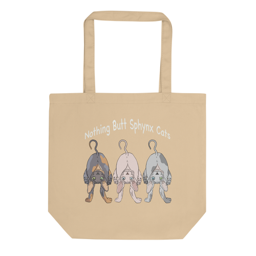 NOTHING BUTT SPHYNX CATS ECO TOTE