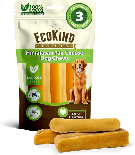 EcoKind Himalayan Yak Cheese Dog Chew | All Natural Premium Dog Treats