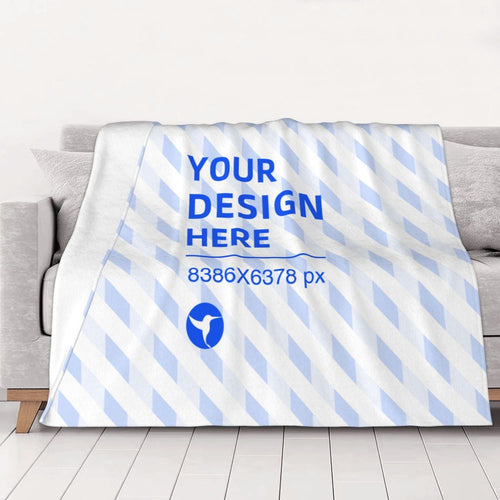 Create Your Own 80x60in Horizontal Skin-friendly Breathable Flannel Blanket