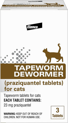 Elanco Tapeworm Cat Dewormer, 3 Tablets