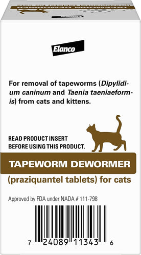 Elanco Tapeworm Cat Dewormer, 3 Tablets