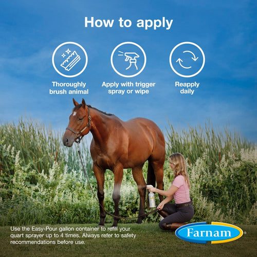 Farnam Equisect Water-Based Botanical Fly Repellent for Horses, Dogs and Cats