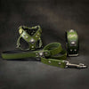 EROS Small to Medium dog SET - Harness - collar - lead. Green