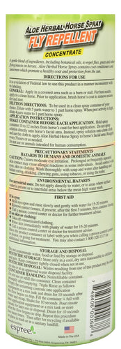 Espree Aloe Herbal Fly Spray for Horses