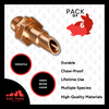 RAC Paws DIY Waterer Kit – Six (6) Pack Horizontal Brass Nozzles – Great for Rabbits, Guinea Pigs, Ferrets and Other Small Animals