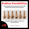 RAC Paws DIY Waterer Kit – Six (6) Pack Horizontal Brass Nozzles – Great for Rabbits, Guinea Pigs, Ferrets and Other Small Animals