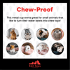 RAC Paws by RentACoop DIY Auto-Fill Metal Cup Waterer Kit 6-Pack - Great for Small Animals, Pets, Bunnies, Ferret, Chickens, Hamsters, Guinea Pigs, Rabbits, Chinchillas, Mice, Rats