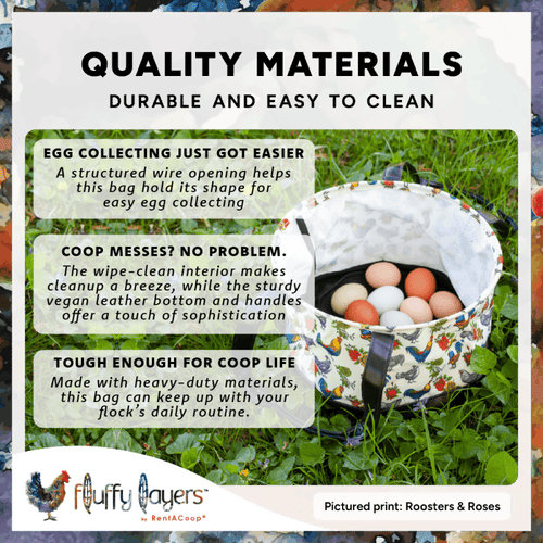 Fluffy Layers by RentACoop Egg Collecting Bag - Haute Coopture