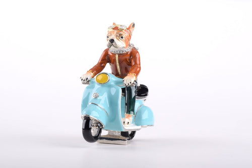 Dog on Vespa