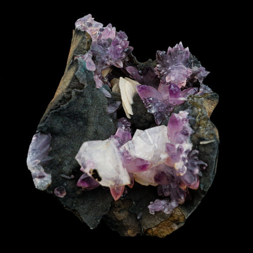Eye Catching Amethyst, Inside Chabazite Geode Natural Mineral Specimen # B 4415