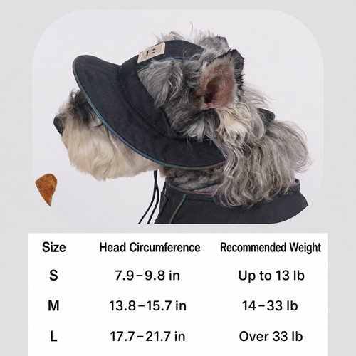 Black Dog Backpack Harness and Hat Set