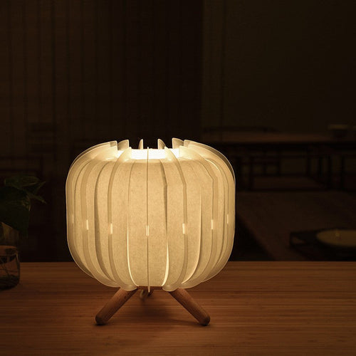 Pleated Bedside Table Medieval Smart Lamp