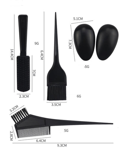Hair Color Tool Set 11 Pieces Hair Salon Comb Brush Disposable
