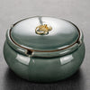 Retro Creative Ceramic Large Ashtray Office Smoke Cup Car Windproof And Fly Ash