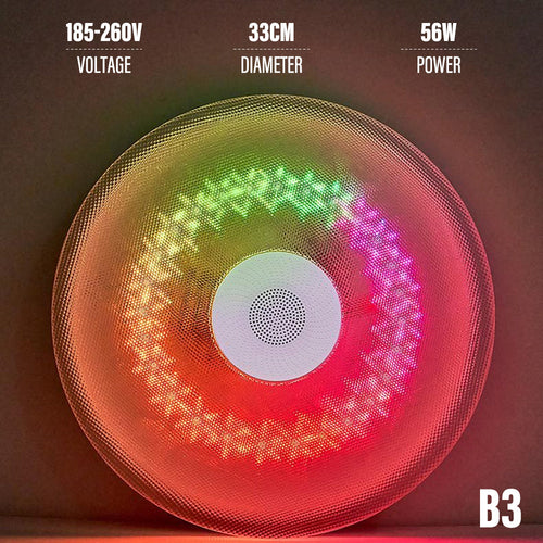 Bluetooth Ceiling Lamp Intelligent RGB Colorful Music