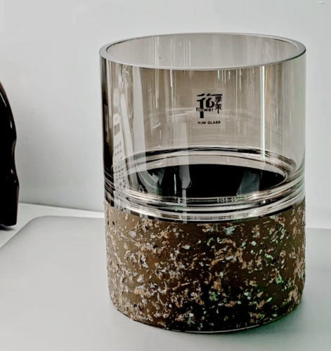 Nordic Light Luxury Straight Glass Vase