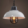 Retro Restaurant Restaurant Dining Table Single-head Iron Pot Cover Lampshade Chandelier