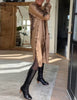 Women's Clothing Dress Snakeskin Pattern