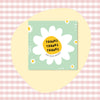 50 PcsPack Square Simple Thank-you Card Coated Paper Business Cards