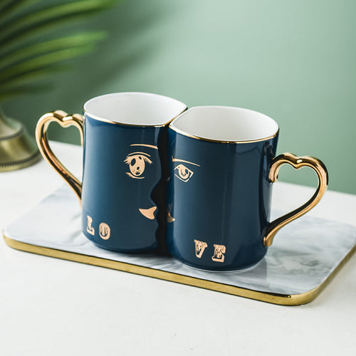 New Product Creative Couple To Mouth Cup Mug Custom Water Cup