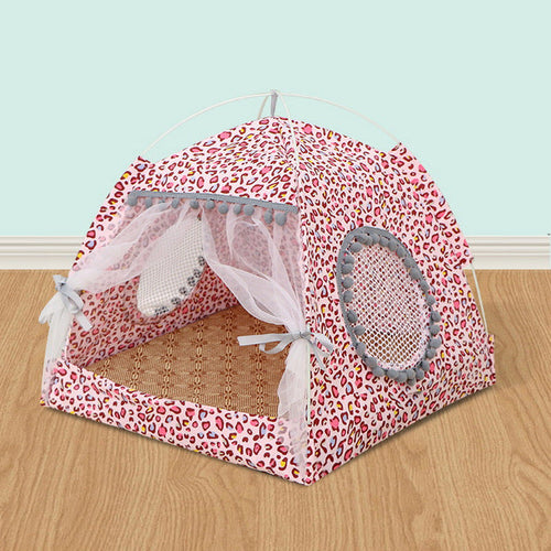 Comfy Calming Pet Tent Bed for Small Dogs and Cats