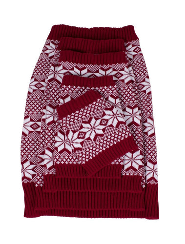Fair Isle Knitted Dog Sweater