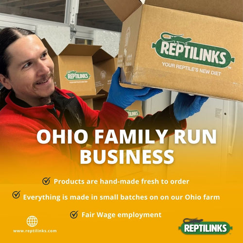 Raw, Freeze-Dried 25/25/50 Patties for Bearded Dragons and Blue Tongued Skinks