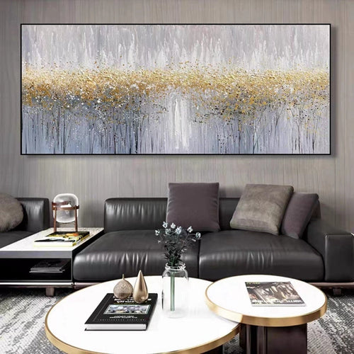 Abstract Foil Artwork Modern Decor Oil Painting On Canvas Lanscaple Pure Hand-painted Pictures Unframed