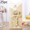 Embossed Vertical Ribbon Wedding Invitation Invitation