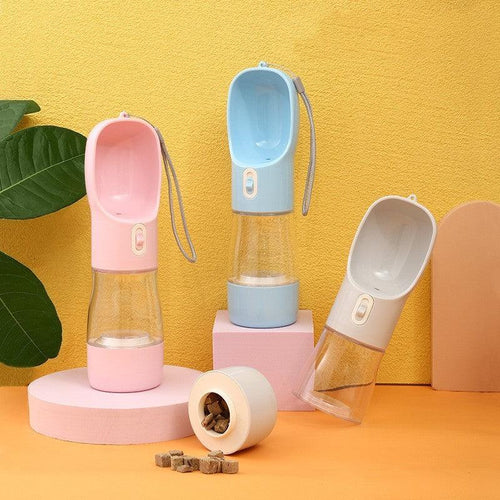 2-in-1 Pet Travel Water Bottle