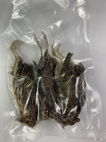 Quail Whole Pray dehydrated for Bird Dog Training or Falconry