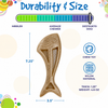 Dog Fish Nylon Dog Chew & Enrichment Toy | Ultra-Durable for Aggressive Chewers | SodaPup