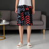 Summer Beach Pants Men's Loose Casual Fifth Pants Ice Silk High Elasticity Quick-drying