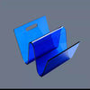 Acrylic Decorative Bookstand Retro W-shaped Storage Rack