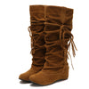 Women's Fashion Casual Tall Rubber-soled Martin Boots