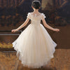 Children's Summer High-end European And American Flower Girl Dress Catwalk Piano Performance