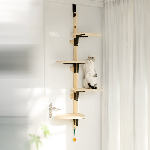 Door Hanging Bed Comfort Eco-Friendly Pine Wood Stable Durable Scratch Board Pet Climbing Frame