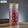 Wooden Lidded Striped Tea And Snacks Storage Jar
