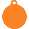 Island Floral Orange HD Dog ID Tag