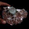 Fluorapophyllite with Stilbite on Chalcedony Natural Mineral Specimen  # B 4789