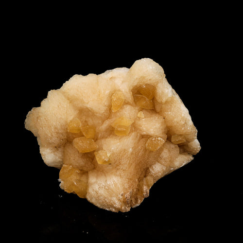 Fluorescent Calcite on Stilbite Free Standing Natural Mineral Specimen # B 6394