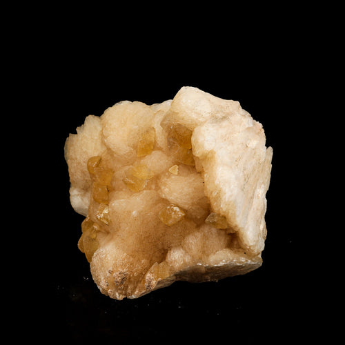 Fluorescent Calcite on Stilbite Free Standing Natural Mineral Specimen # B 6394