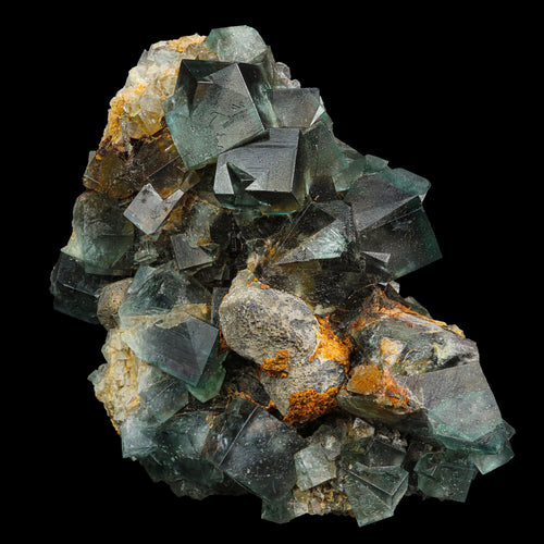 Fluorescent Green Fluorite Natural Mineral Specimen # B 6791