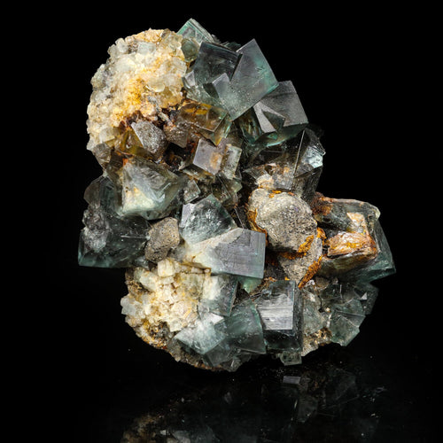 Fluorescent Green Fluorite Natural Mineral Specimen # B 6791