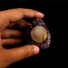 Fluorite ball on Amethyst Natural Mineral Specimen # B 6131